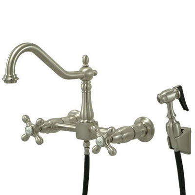 Find the Perfect Satin Nickel Kitchen Faucets | Wayfair